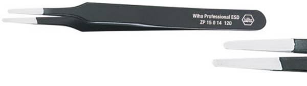 Wiha 32329  Präzisionspinzette  2a Flach-rund 120 mm