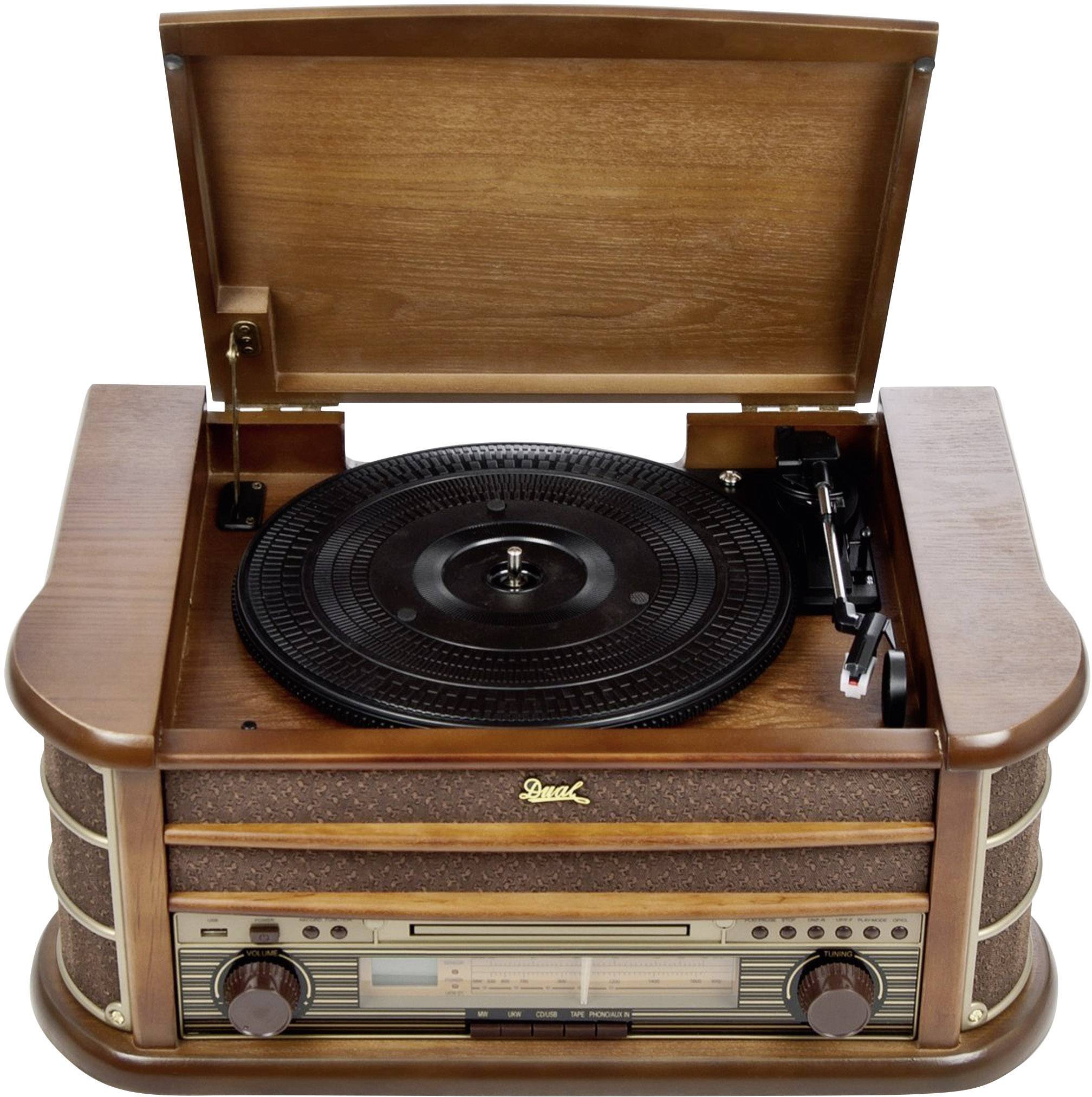 Dual NR 4 USB-Plattenspieler Riemenantrieb Holz-1