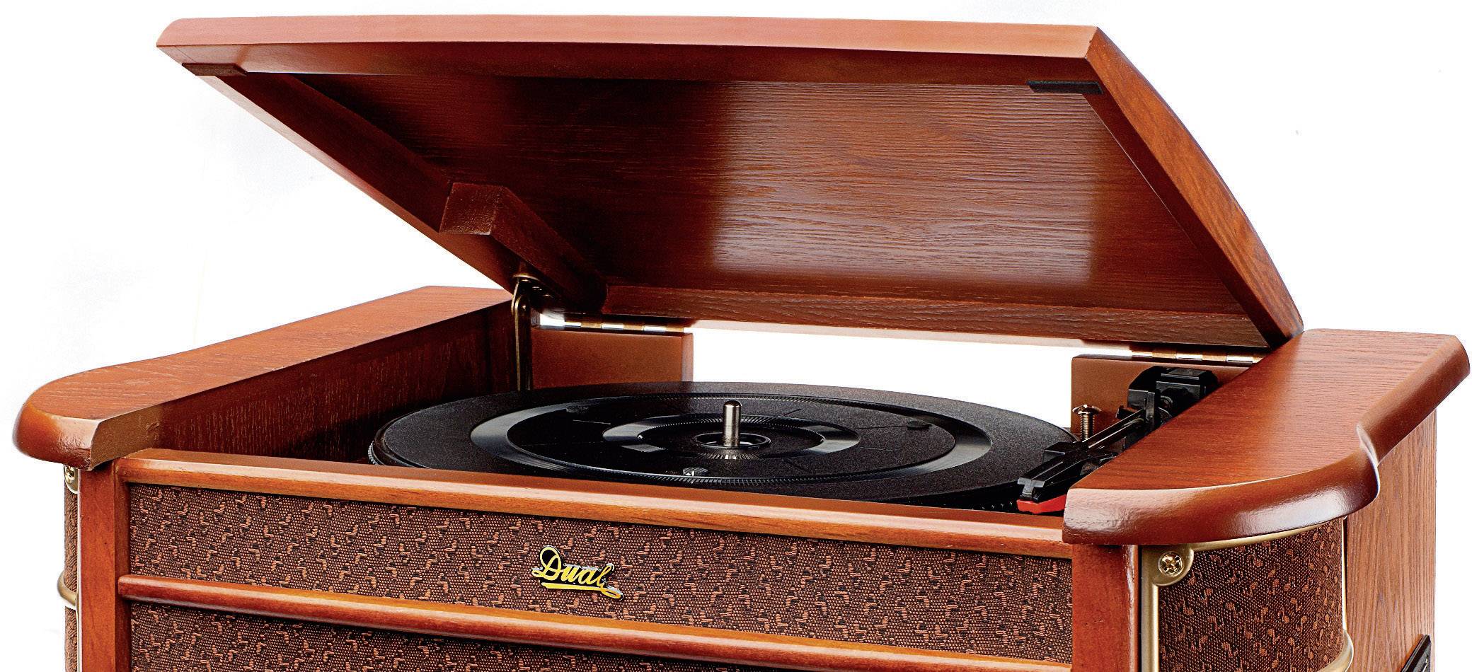 Dual NR 4 USB-Plattenspieler Riemenantrieb Holz-4