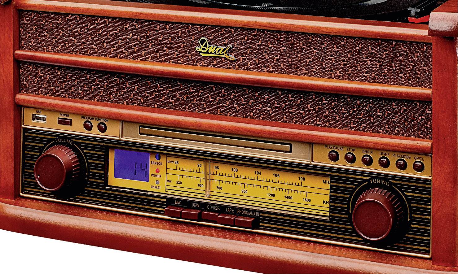 Dual NR 4 USB-Plattenspieler Riemenantrieb Holz-5