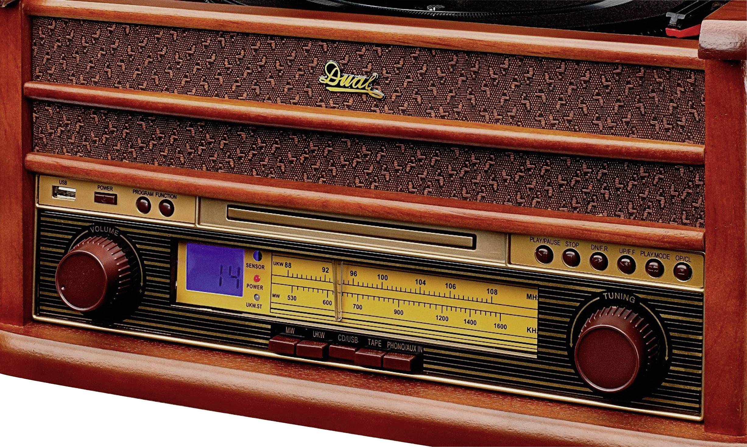 Dual NR 4 USB-Plattenspieler Riemenantrieb Holz-6