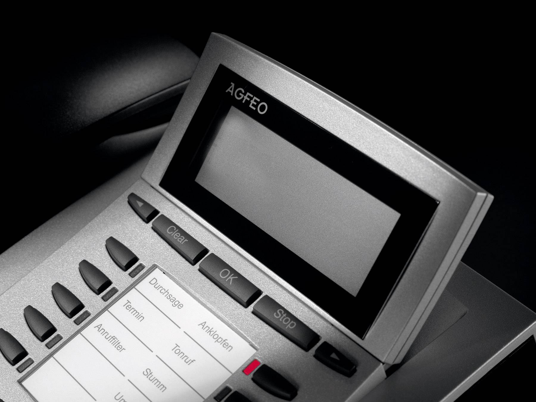 Agfeo Telekommunikation ST 22 Systemtelefon, ISDN Freisprechen Beleuchtetes Display Schwarz-2