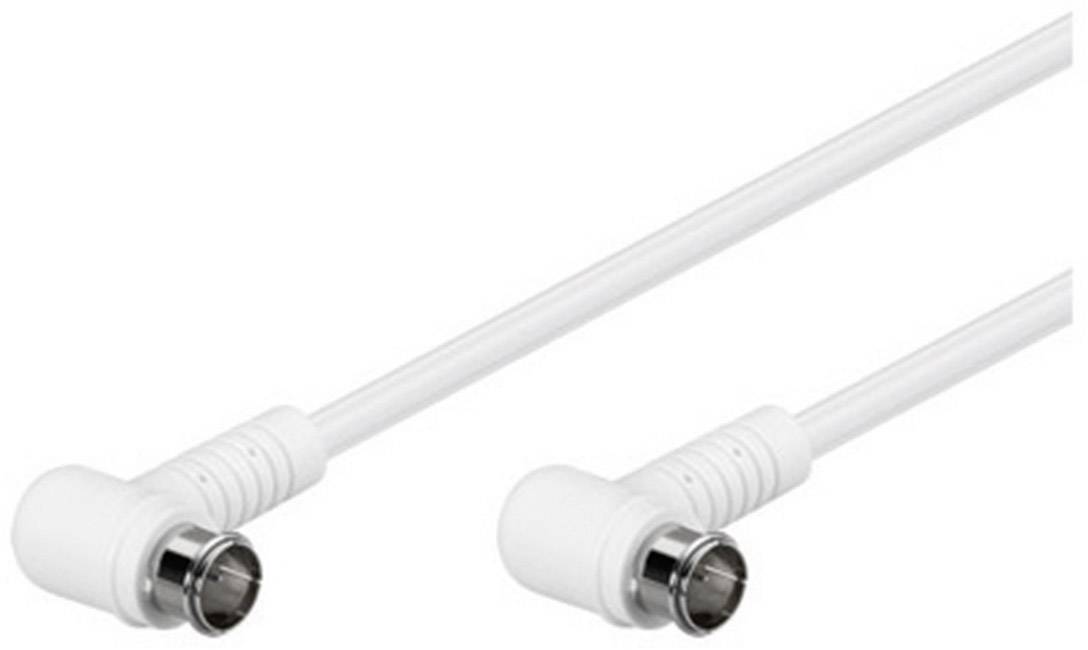 Goobay Gewinkeltes SAT Antennenkabel (80 dB), 2x geschirmt F-Stecker (Quick) 90° > F-Stecker (Quick) 90° (vollständig ge-0