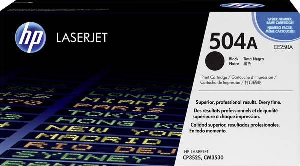HP Toner 504A Original  Schwarz 5000 Seiten CE250A