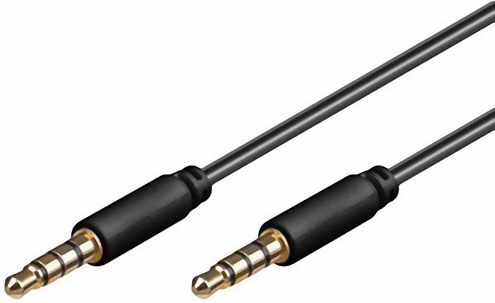 Wentronic goobay AVK 182-0200 mini - Audiokabel - 4-poliger Mini-Stecker (M) - b-0