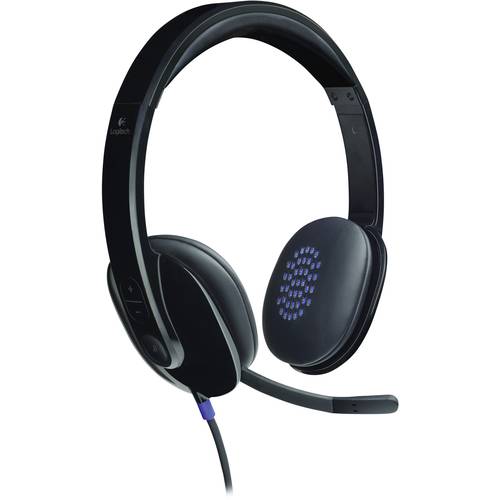 Logitech H540 On Ear Headset kabelgebunden Stereo Schwarz Mikrofon-Rauschunterdrückung Computer