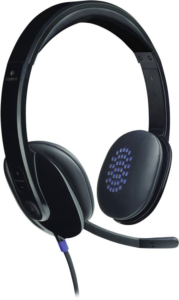 Logitech H540 On Ear Headset kabelgebunden Stereo Schwarz Mikrofon-Rauschunterdrückung Computer