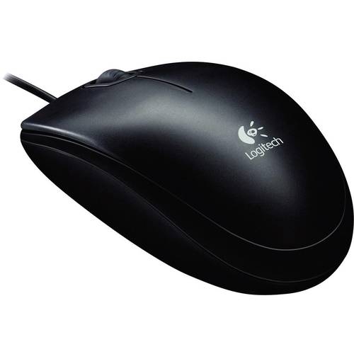 Logitech B100 Maus USB Optisch Schwarz 3 Tasten 800 dpi