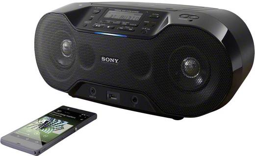 Sony ZSRS70BTB DAB+ CDRadio AUX, Bluetooth®, CD, DAB+
