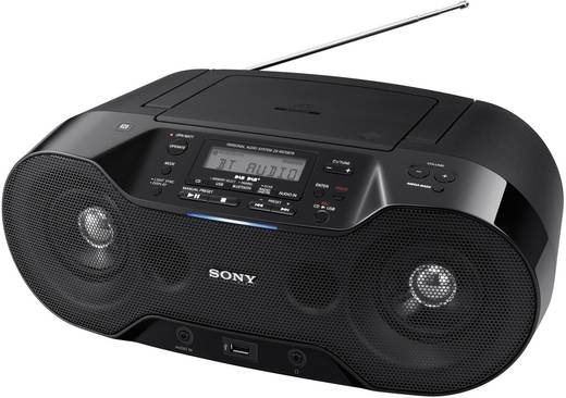 Sony ZSRS70BTB DAB+ CDRadio AUX, Bluetooth®, CD, DAB+