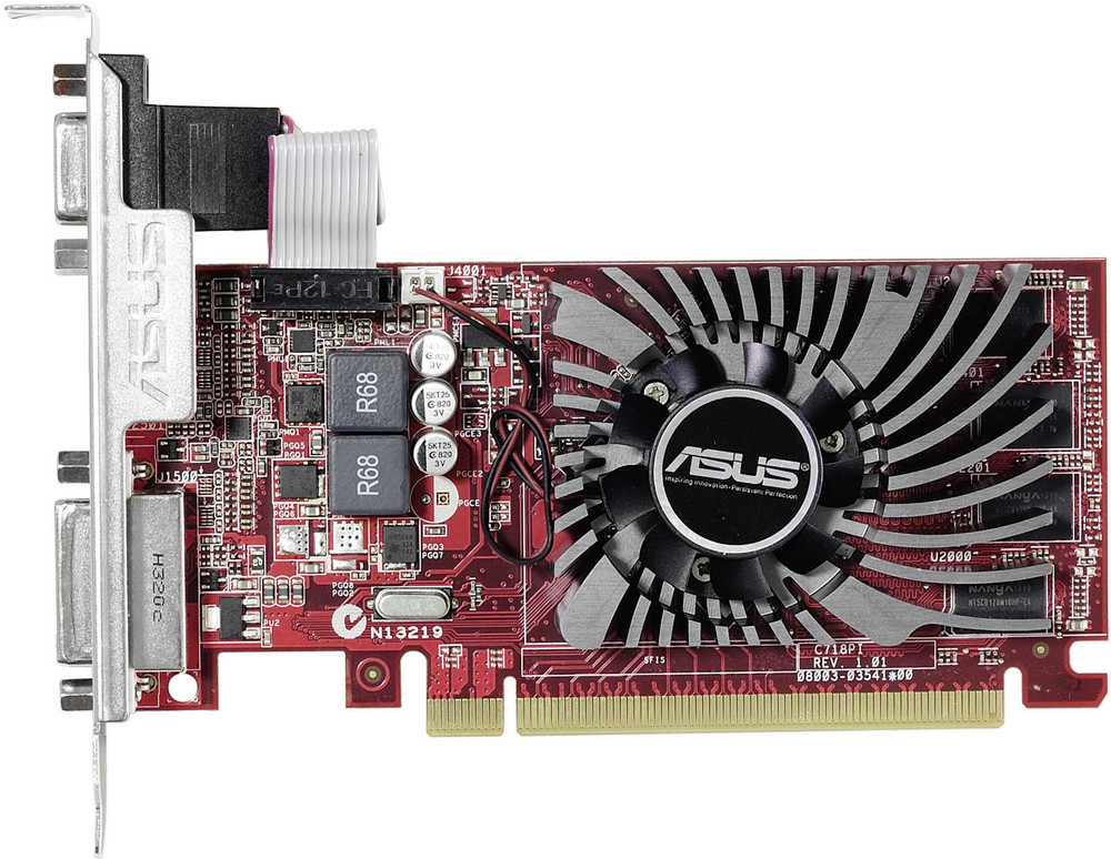 Asus Grafikkarte AMD Radeon R7 240 2 GB DDR3-RAM PCIe x16 DVI, VGA