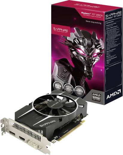 Grafikkarte Sapphire AMD Radeon R7 260X 2 GB GDDR5-RAM PCIe x16 DVI ...