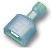 TE Connectivity 3-520107-2 Flachstecker Steckbreite: 6.3 mm Steckdicke: 0.8 mm 180 ° Vollisoliert Blau 1 St.