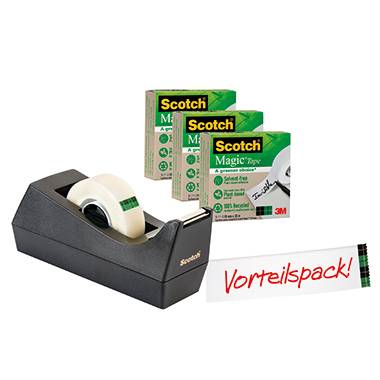Scotch Tischabroller A greener choice 900C38G3 sw +3Klebeband-0
