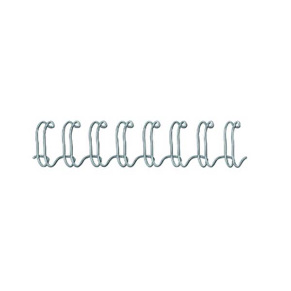 Felllowes Drahtbinderücken 54450 DIN A4 6mm silber 100 St./Pack.
