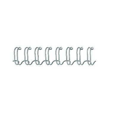 Felllowes Drahtbinderücken 54450 DIN A4 6mm silber 100 St./Pack.-0