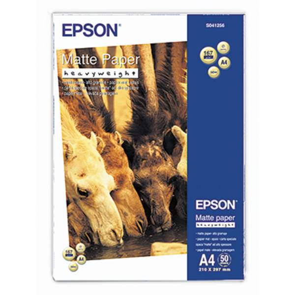Epson Inkjetpapier Heavy Weight C13S041256 DIN A4 ws 50 Bl./Pack.