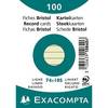 Exacompta Karteikarte 10840SE DIN A7 liniert grün 100 St./Pack.