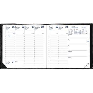 Quo Vadis Buchkalender Executif 14074Q 2018 16x16cm 1W/2S schwarz-1