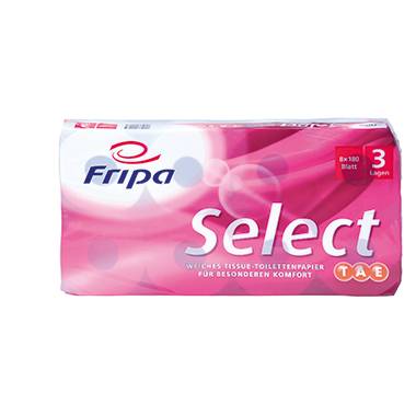 Toilettenpapier Select 1030807 3-lagig weiß 8 Rl./Pack.-0