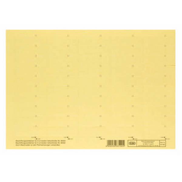 ELBA Beschriftungsschild 100555643 160g Karton gelb 50Schilder