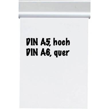 Papierklemmschiene DIN A5 Aluminium matt silber - Artikel: 176004794-1