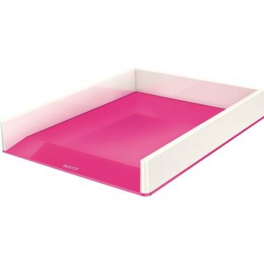 Leitz Briefkorb WOW 53611023 DIN A4 PS weiß/pink-0