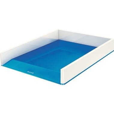 Leitz Briefkorb WOW 53611036 DIN A4 PS weiß/blau-0
