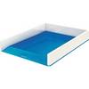 Leitz Briefkorb WOW 53611036 DIN A4 PS weiß/blau