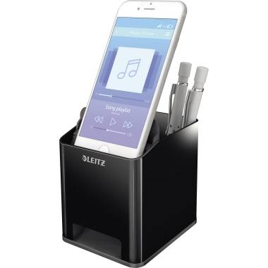 Leitz Stifteköcher Duo Colour 53630095 Sound schwarz-1