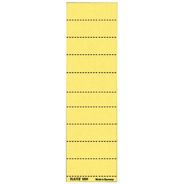 Beschriftungsschild blanko 4zeilig gelb 100 St./Pack.