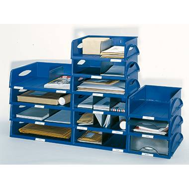 Leitz Briefablage Sorty 52300035 DIN A4/C4 quer PS blau-1