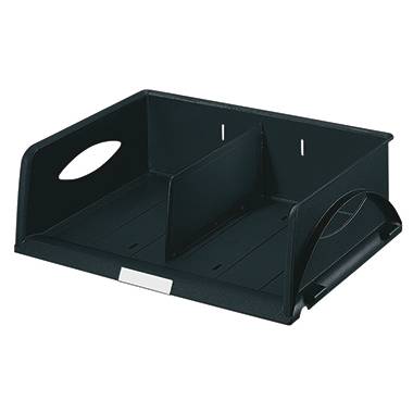 Leitz Briefablage Sorty 52300095 DIN A4/C4 quer PS schwarz-0