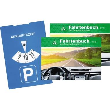 RNK Fahrtenbuch 3119/2 PKW DIN A6 quer 2 St./Pack. +Parkscheibe-0