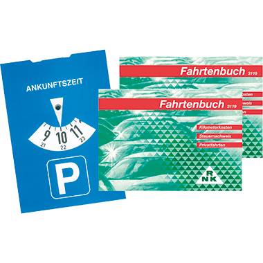 RNK Fahrtenbuch 3119/2 PKW DIN A6 quer 2 St./Pack. +Parkscheibe-1