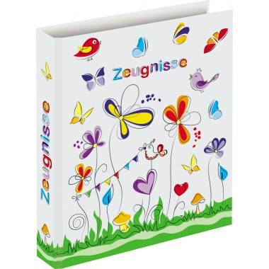 Zeugnisringbuch 'Schmetterlinge' 4 Ringe A4 250x315mm-0