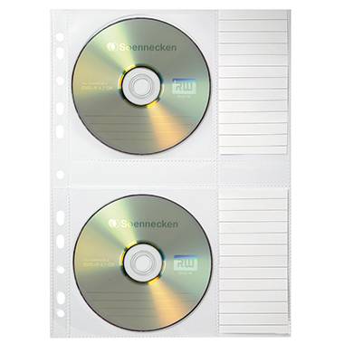 CD/DVD Hülle für 2CDs transparent 5 St./Pack.-0