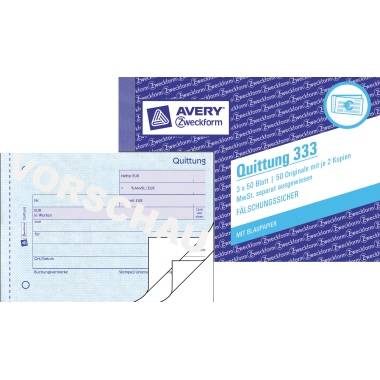 Quittung DIN A6 quer 3x50Blatt - Artikel: 114035000-0