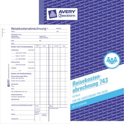 Avery Zweckform Reisekostenabrechnung 743 DIN A5