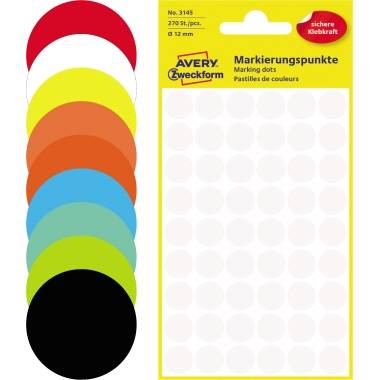 Markierungspunkt 12mm schwarz 270 St./Pack.-1