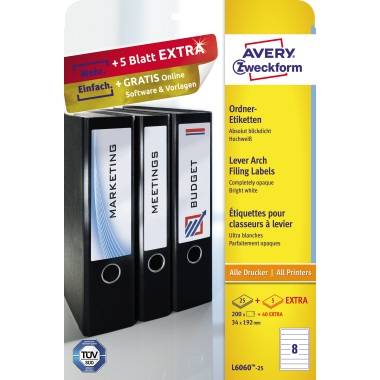 Ordneretikett 34x192mm ws 240 St./Pack.-0