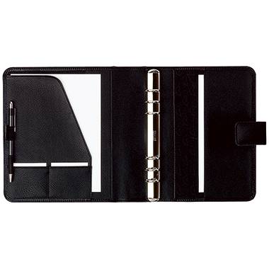 Zeitplan-Ringbuch Standard A5 Einsteiger Kunstleder schwarz-1