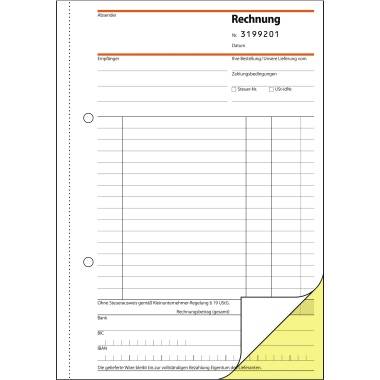 Rechnung A5 hoch SD ohne MwSt. Ausweis 2x30 Blatt-2