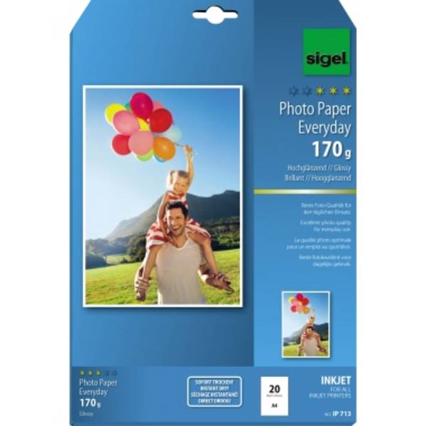 Fotopapier Everyday-plus DIN A4 170g weiß 20 Bl./Pack.