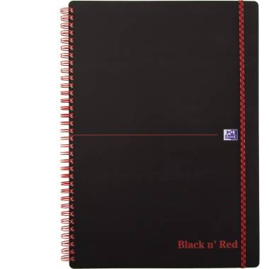 Spiralbuch Office Black 'n Red A4 liniert 8 mm 70 Blatt 90 g/qm-0