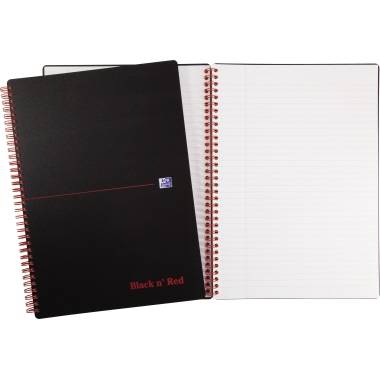 Spiralbuch Office Black 'n Red A4 liniert 8 mm 70 Blatt 90 g/qm-1
