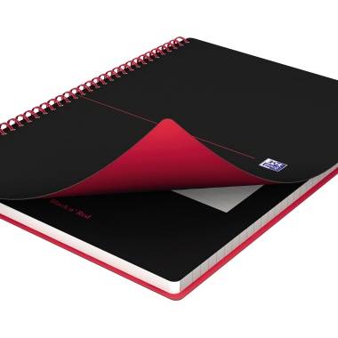 Spiralbuch Office Black 'n Red A4 liniert 8 mm 70 Blatt 90 g/qm-3
