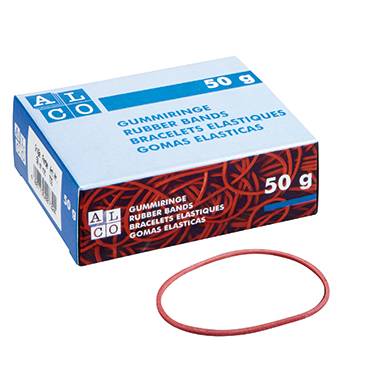 Gummiringe 100mm 1000g im Karton rot-1