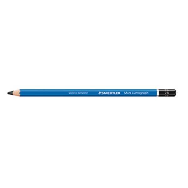 STAEDTLER Bleistift Mars Lumograph 100-7B 17,5cm 7B Schaft blau