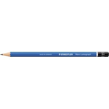 STAEDTLER Bleistift Mars Lumograph 100-8H 17,5cm 8H Schaft blau-0